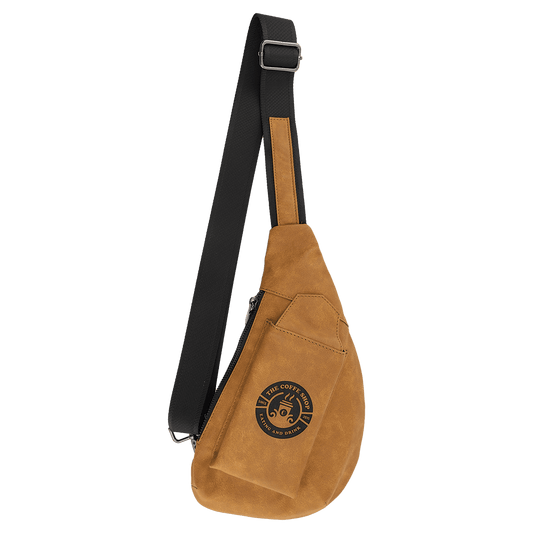 Crescent Bag - Light Brown - Laserable Leatherette - Smalltown Connetchin