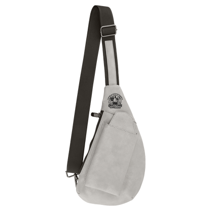 Personalized Creekside Crescent Leatherette Crossbody Bag