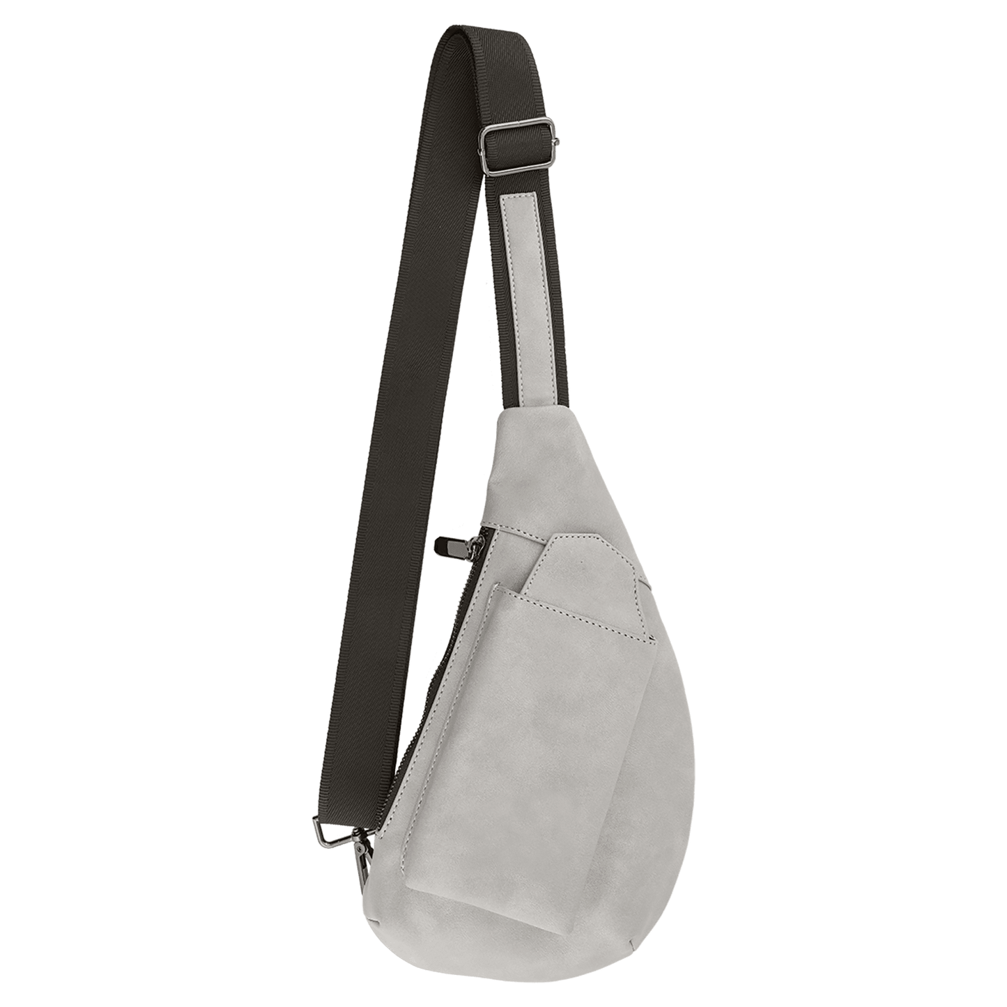 Personalized Creekside Crescent Leatherette Crossbody Bag