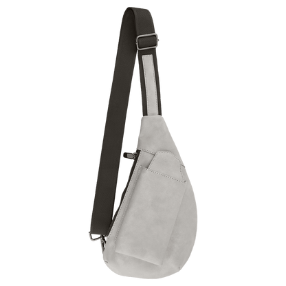 Personalized Creekside Crescent Leatherette Crossbody Bag