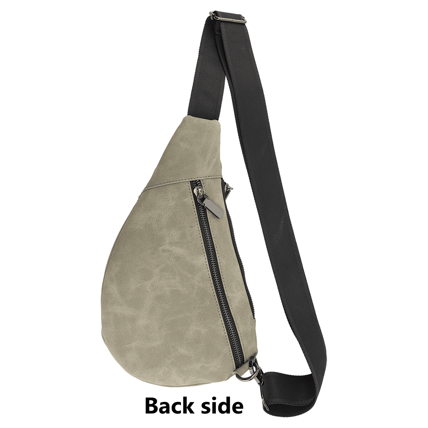 Personalized Creekside Crescent Leatherette Crossbody Bag