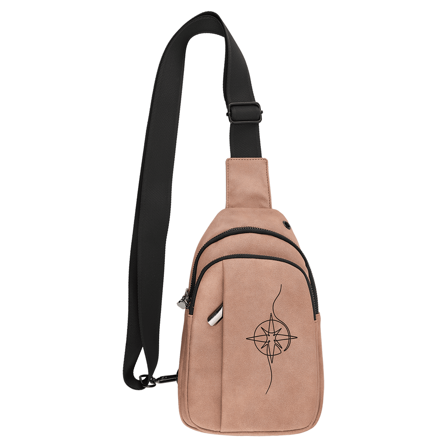 Explorer Crossbody Bag - Blush - Laserable Leatherette - Smalltown Connetchin