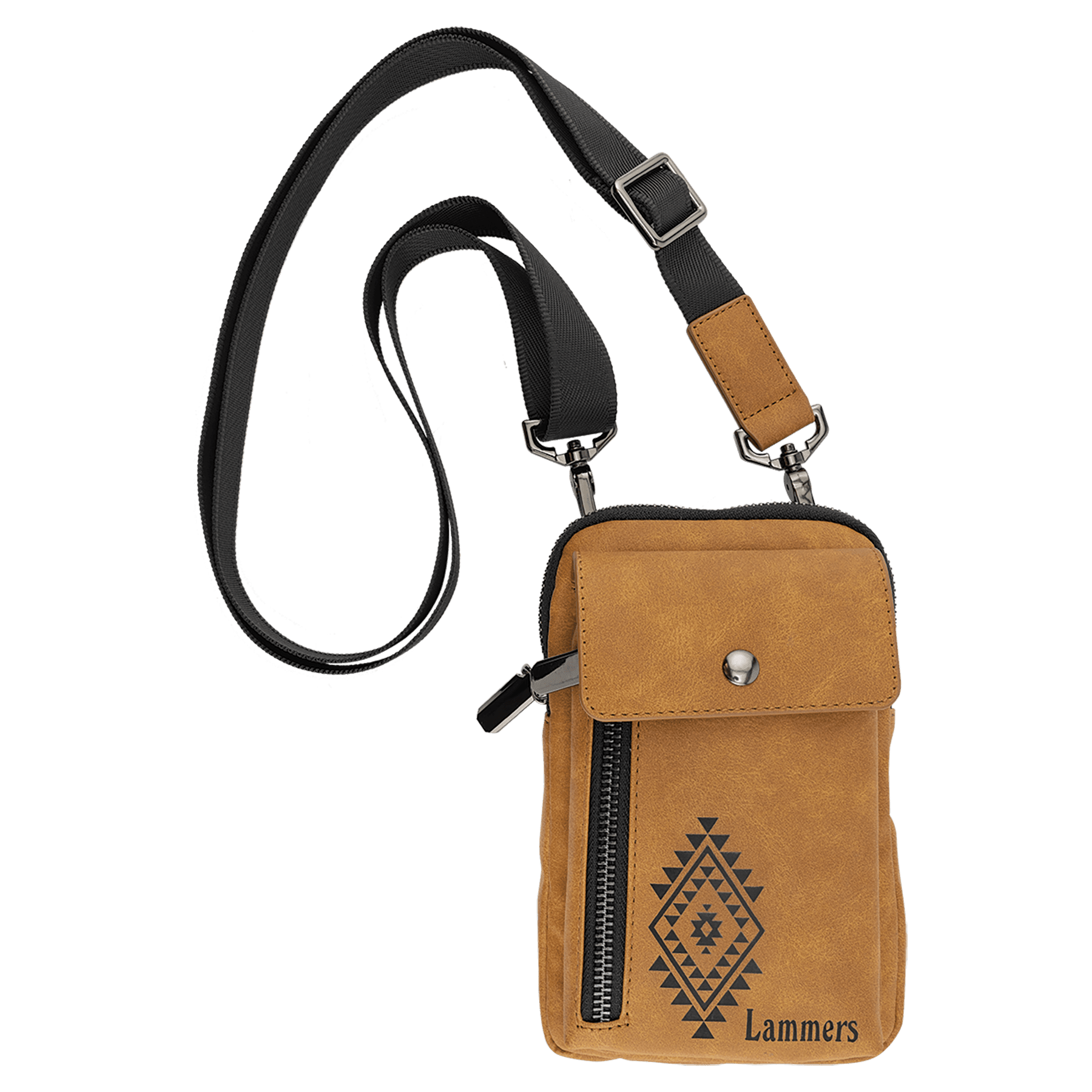 Urban Crossbody Bag - Light Brown - Laserable Leatherette - Smalltown Connetchin