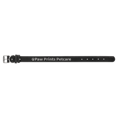 Dog Collar - Medium 19" x 1" Leatherette - Custom