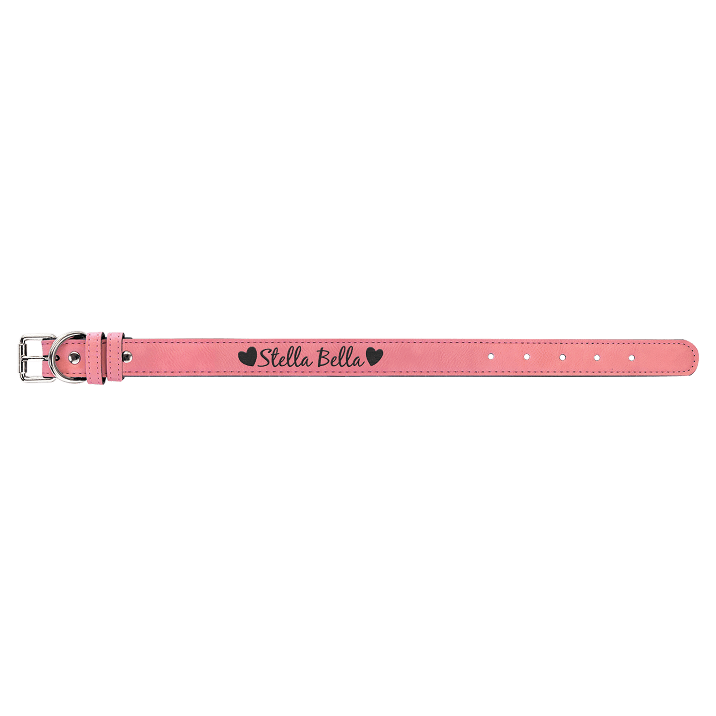 Dog Collar - Medium 19" x 1" Leatherette - Custom