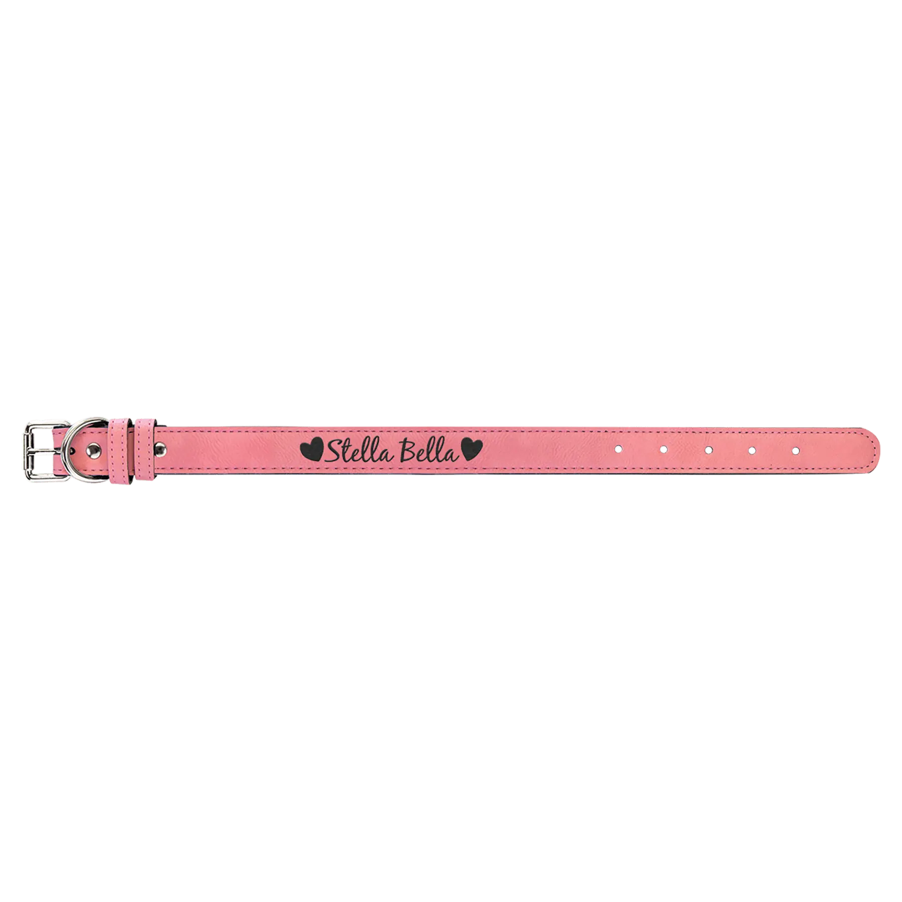 Dog Collar - Medium 19" x 1" Leatherette - Custom JDS