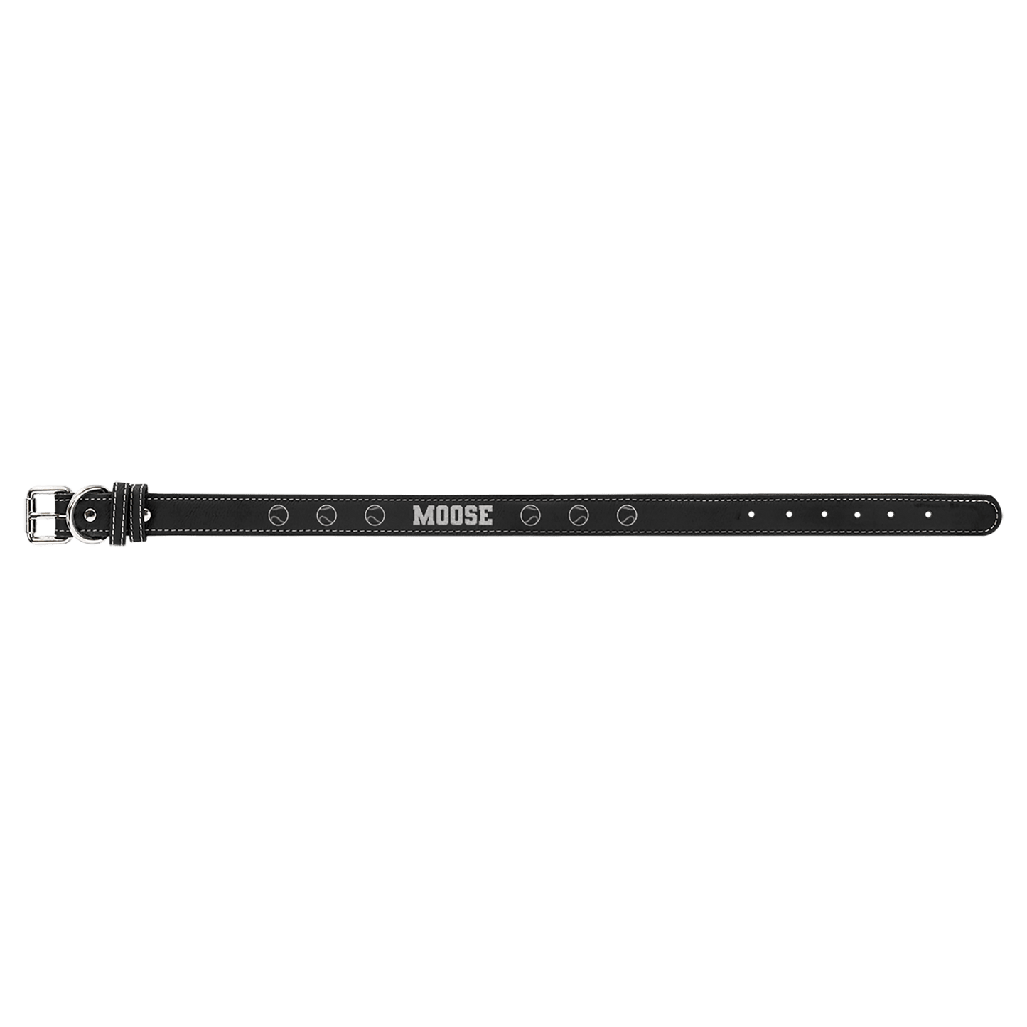 Dog Collar - XL 27" x 1 1/4" Leatherette - Custom