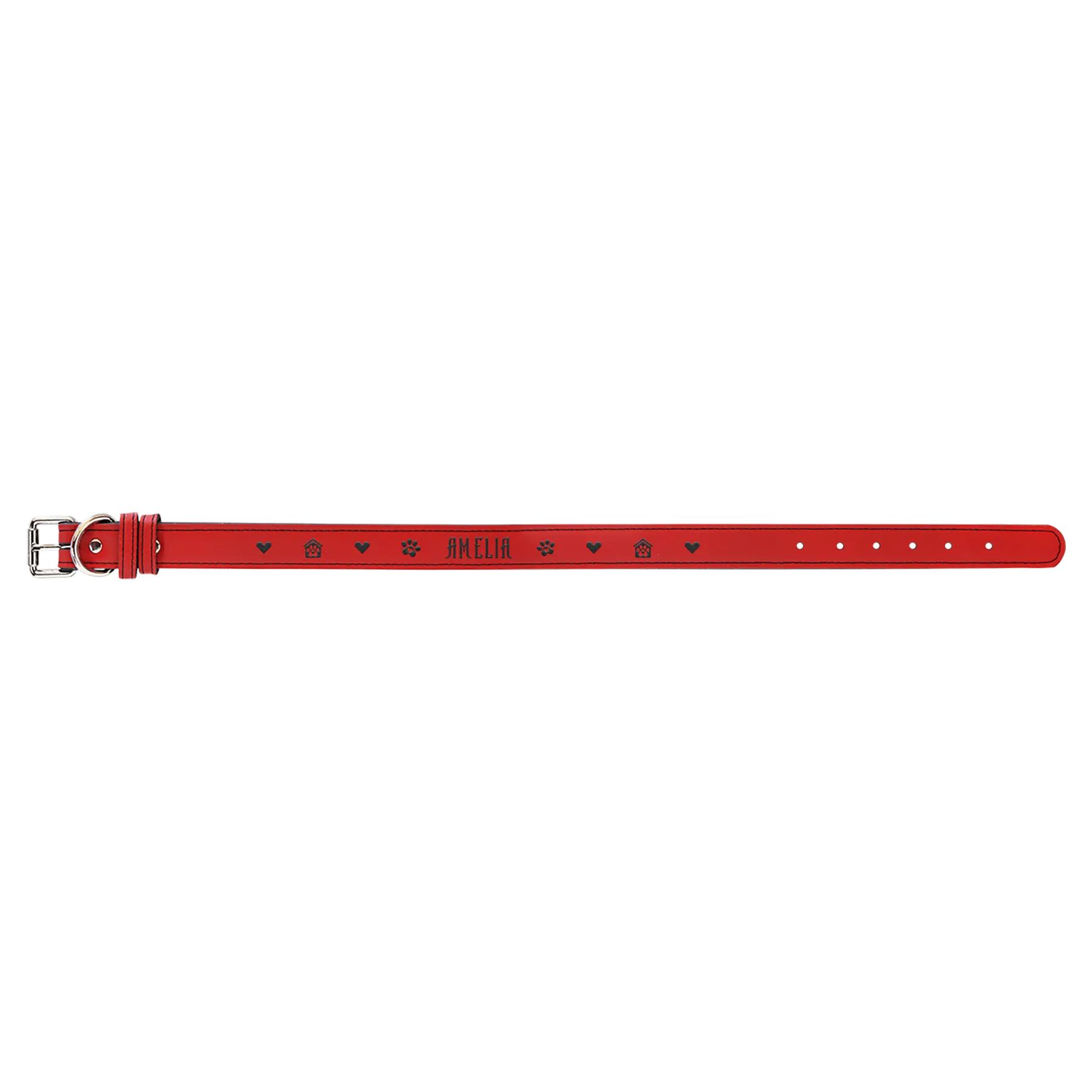 Dog Collar - XL 27" x 1 1/4" Leatherette - Custom JDS