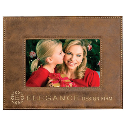 Photo Frame 4" x 6" Leatherette - Custom