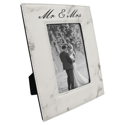 Photo Frame 4" x 6" Leatherette - Custom