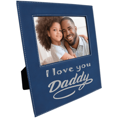 Photo Frame 5" x 7" Leatherette with Extended Engraving Area - Custom