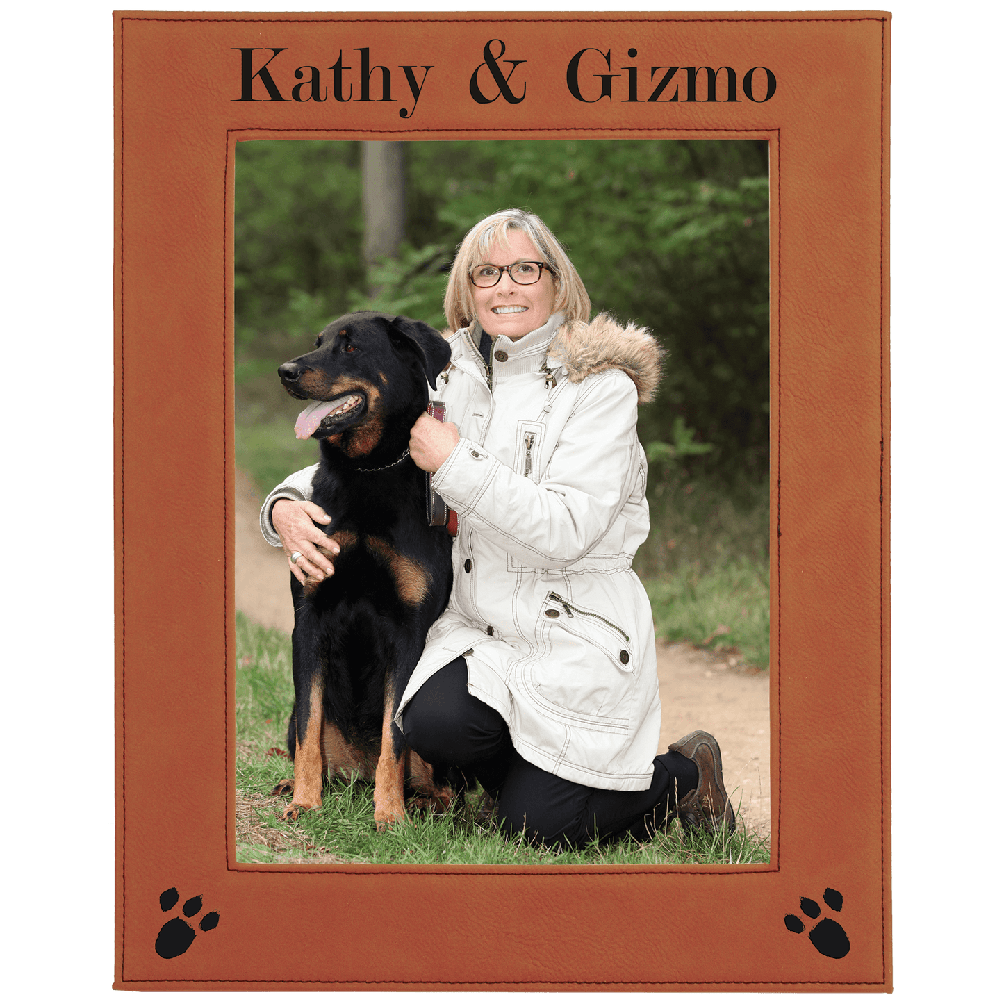 Photo Frame 8" x 10" Leatherette - Custom