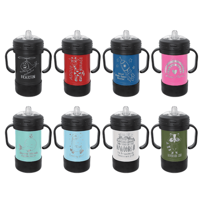 Custom Engraved Sippy Cup – 10 oz Insulated