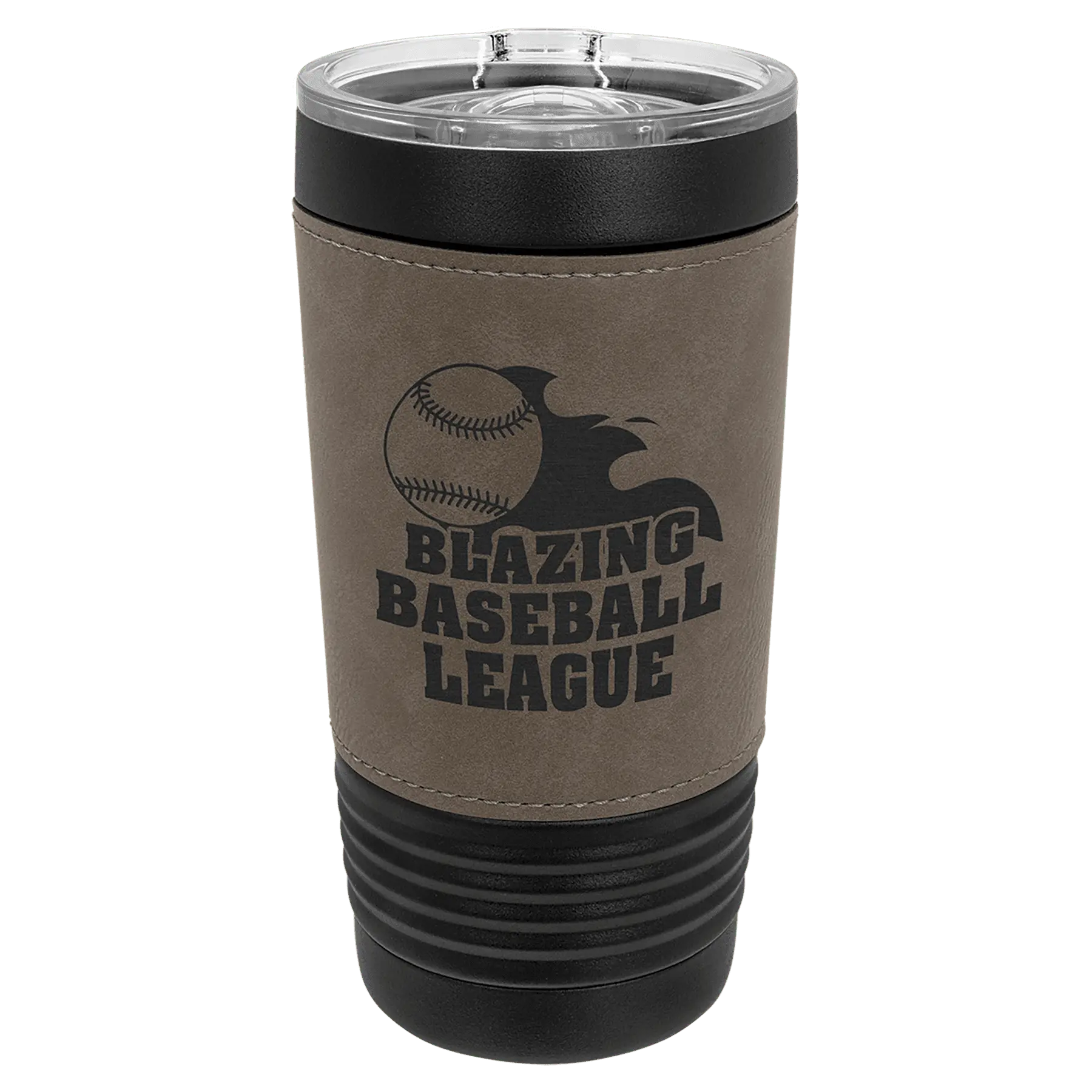 20 oz. - Leather Wrapped - Insulated Ringneck Tumbler with Slider Lid - Custom JDS
