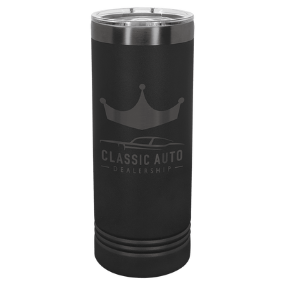 22 oz. - Ion Plated - Skinny Tumbler with Slider Lid - Custom