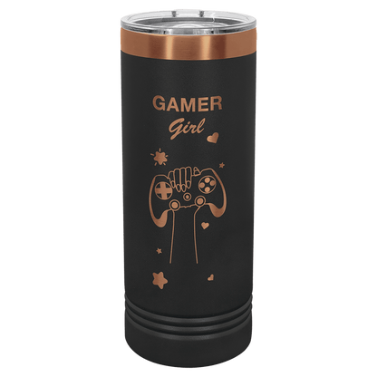 22 oz. - Ion Plated - Skinny Tumbler with Slider Lid - Custom