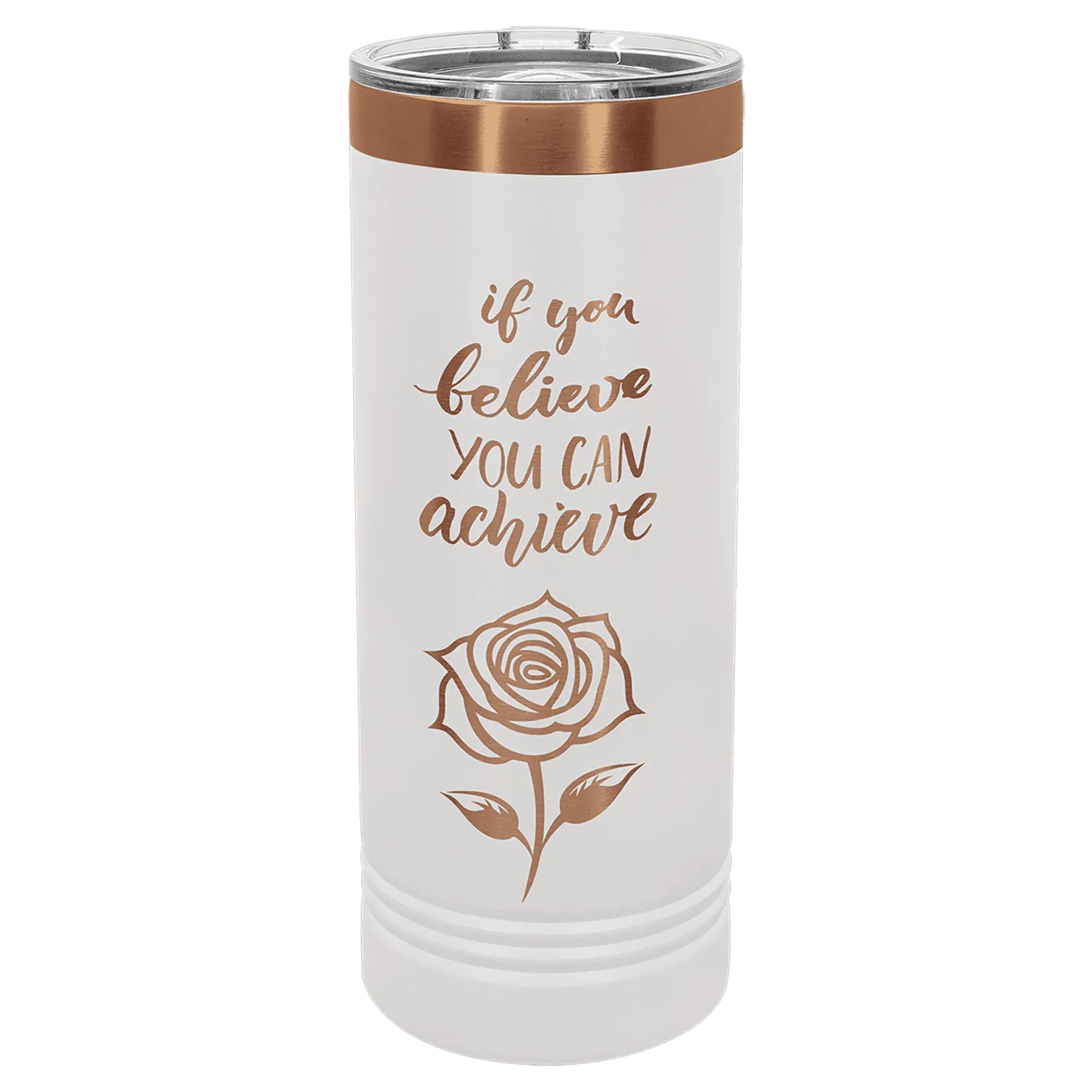 22 oz. - Ion Plated - Skinny Tumbler with Slider Lid - Custom JDS