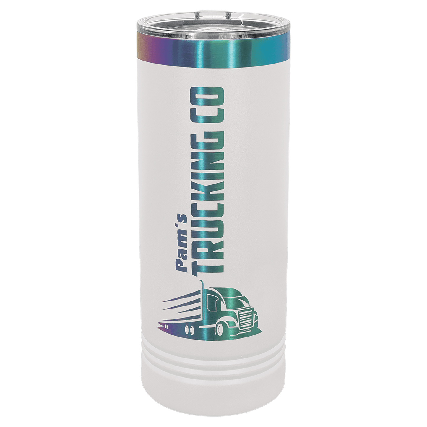 22 oz. - Ion Plated - Skinny Tumbler with Slider Lid - Custom