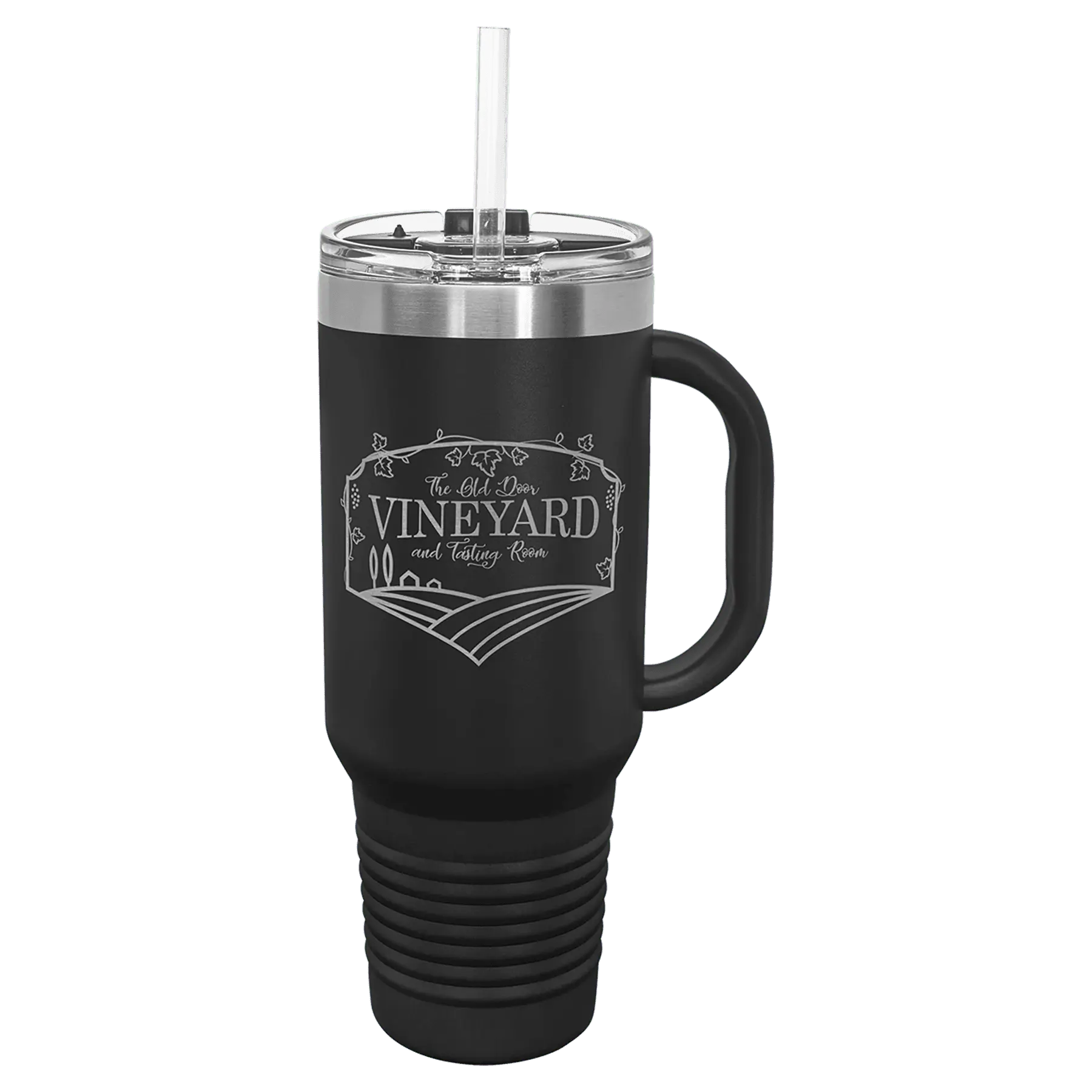 40 oz Travel Mug with Handle, Straw Included - Custom JDS