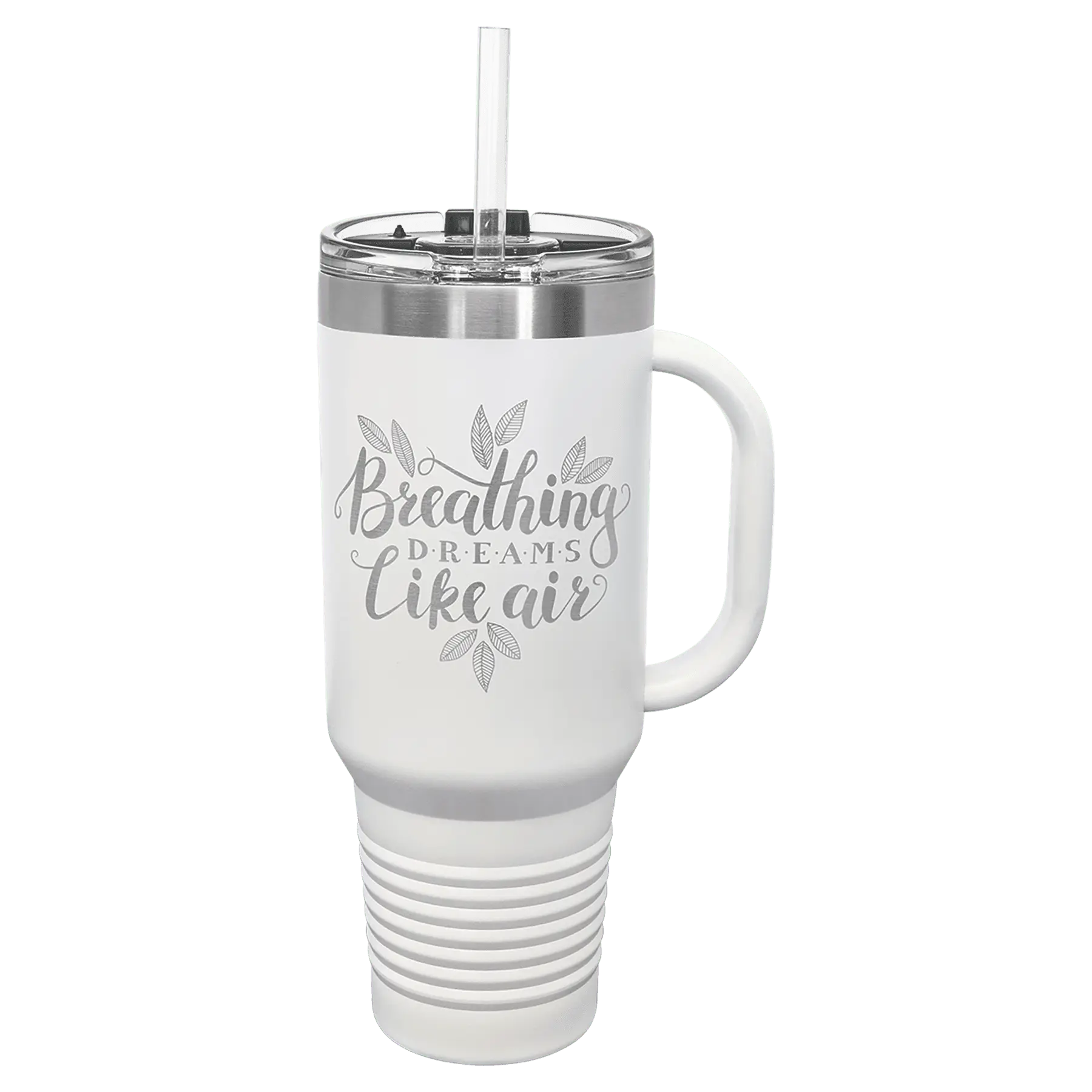 40 oz Travel Mug with Handle, Straw Included - Custom JDS