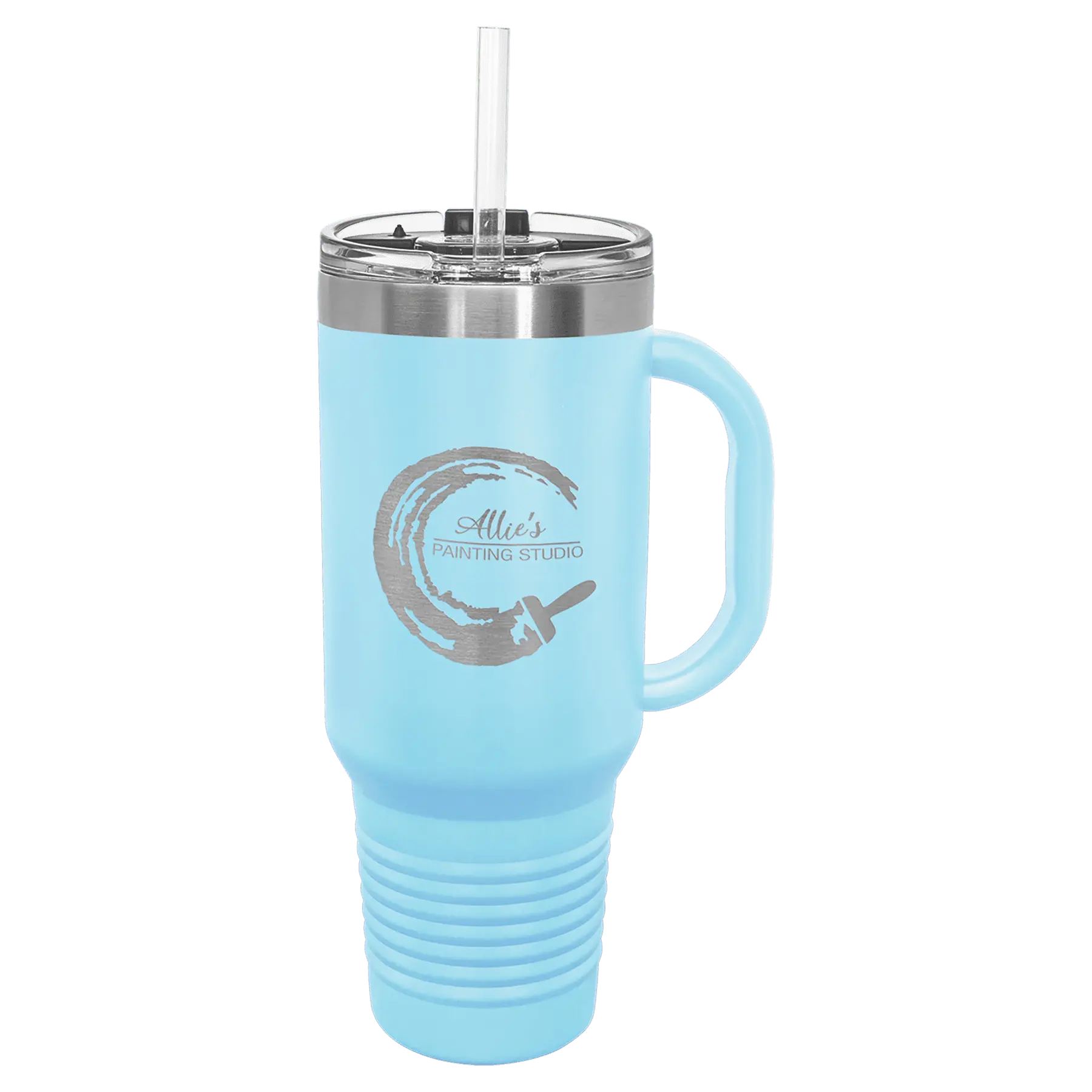 40 oz Travel Mug with Handle, Straw Included - Custom JDS