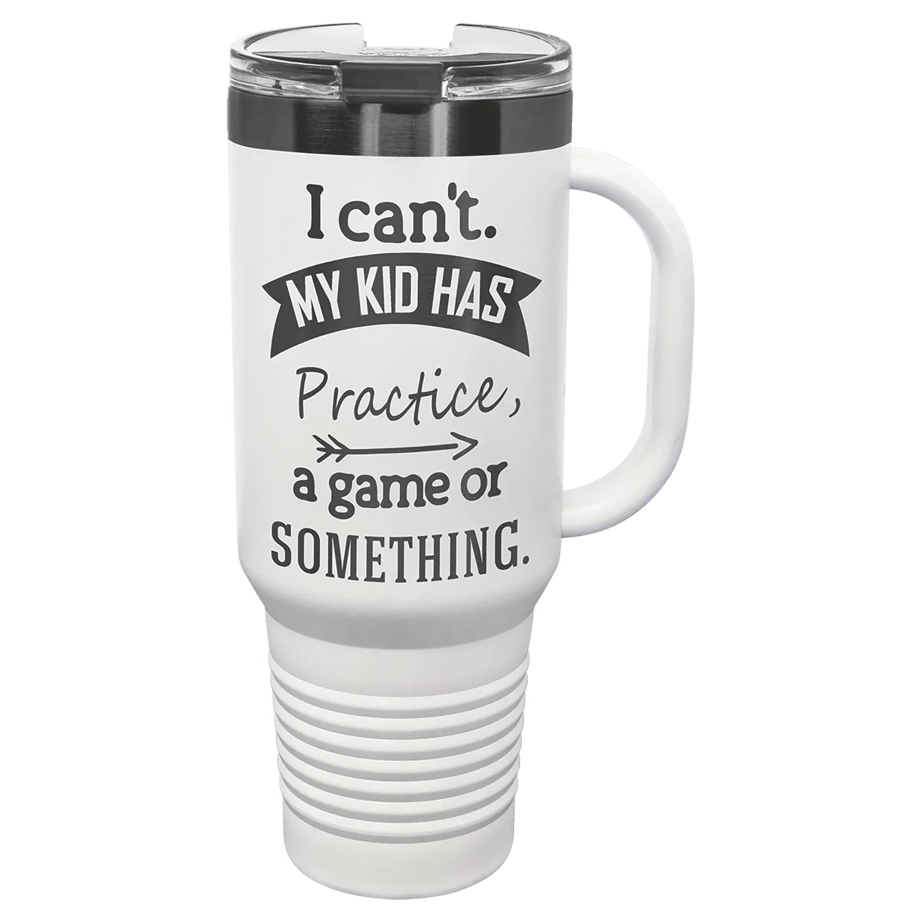 40 oz - Ion Plated - Travel Mug with Handle, Straw Included - Custom JDS