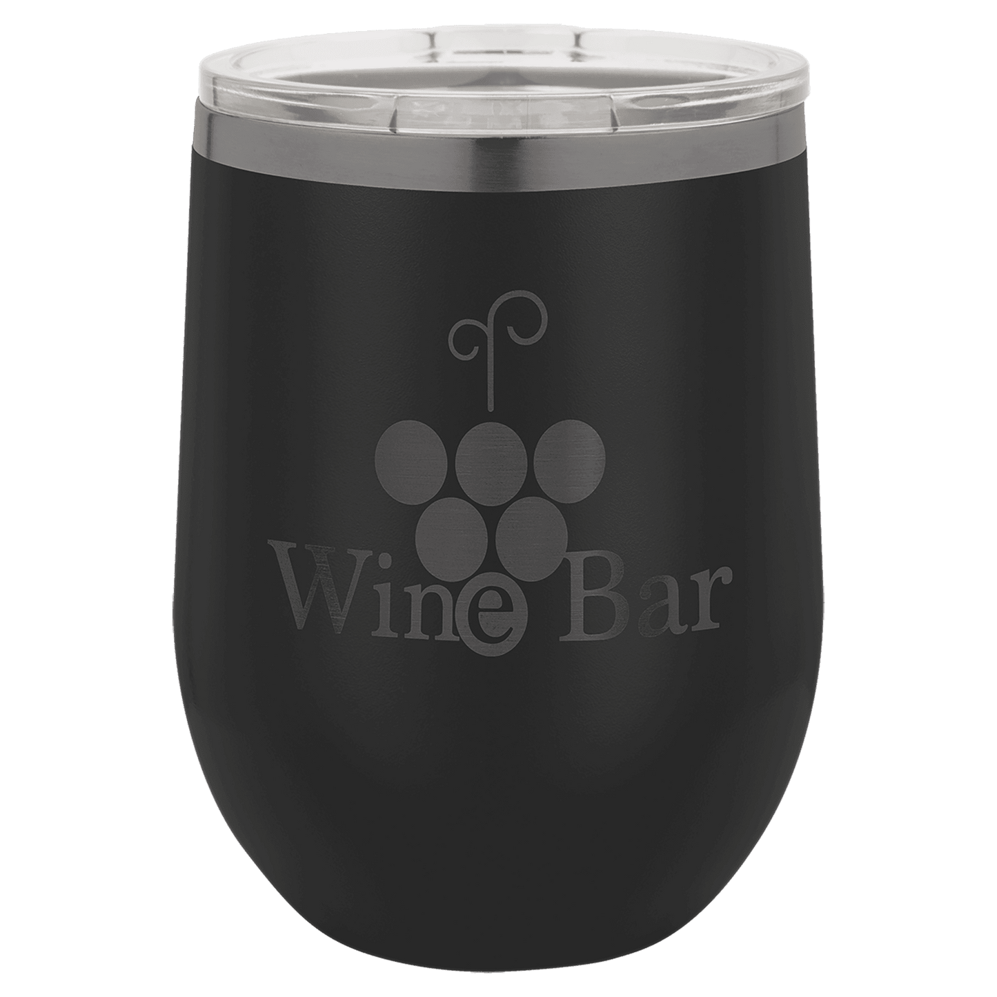 12 oz. - Ion Plated - Wine Tumbler - Stemless with Lid - Vacuum Insulated - Customized