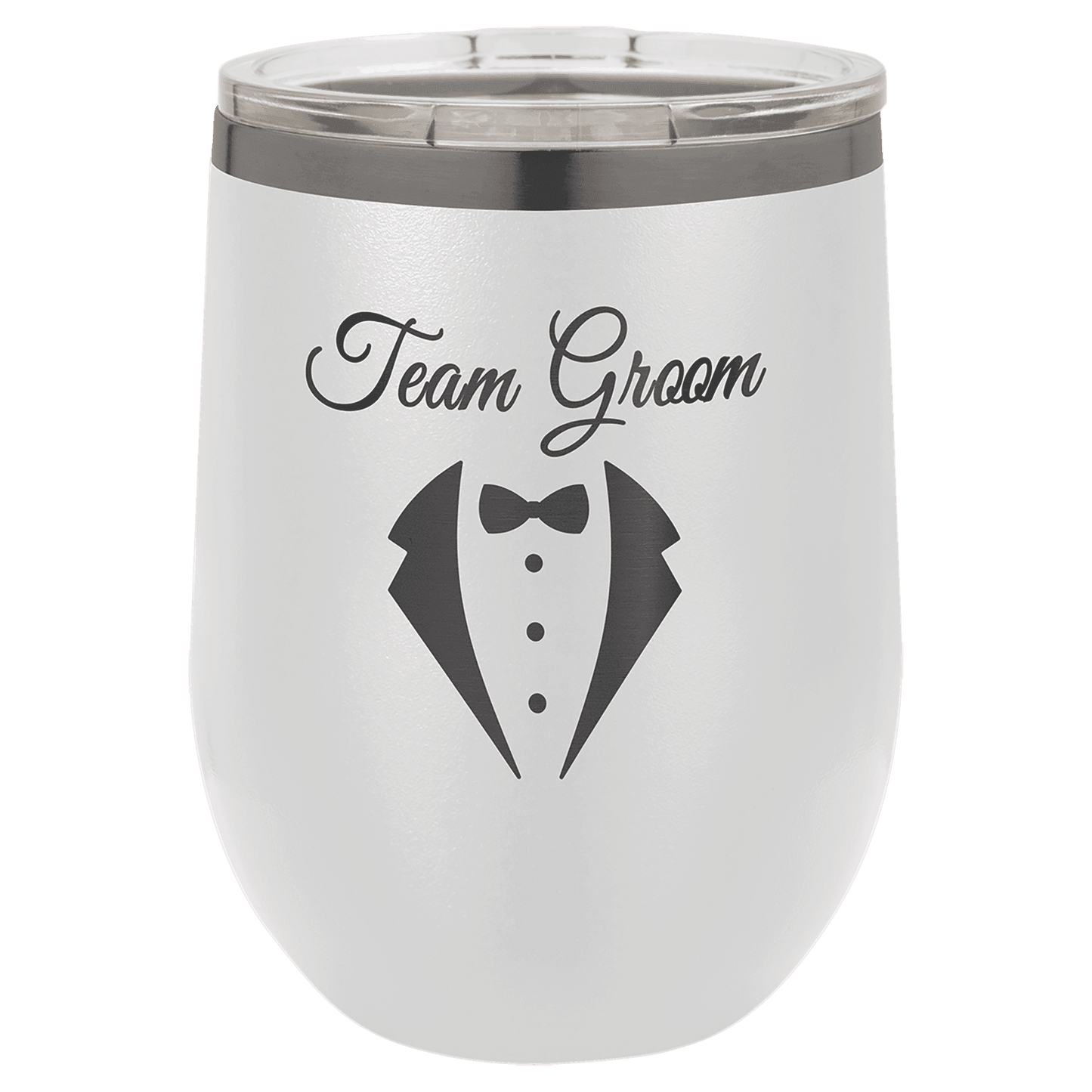 12 oz. - Ion Plated - Wine Tumbler - Stemless with Lid - Vacuum Insulated - Customized