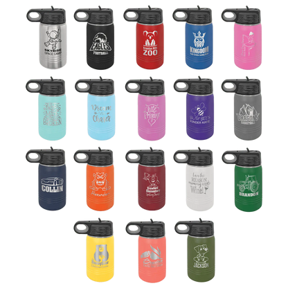 12 oz. Stainless Steel Bottle - Customized JDS