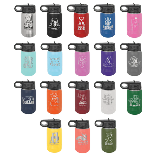 12 oz. Stainless Steel Bottle - Customized JDS