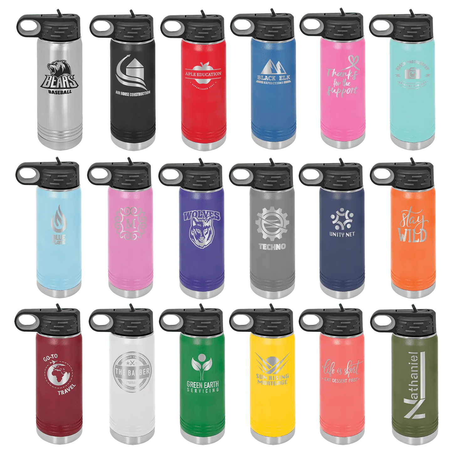 20 oz. Stainless Steel Bottle - Customized JDS
