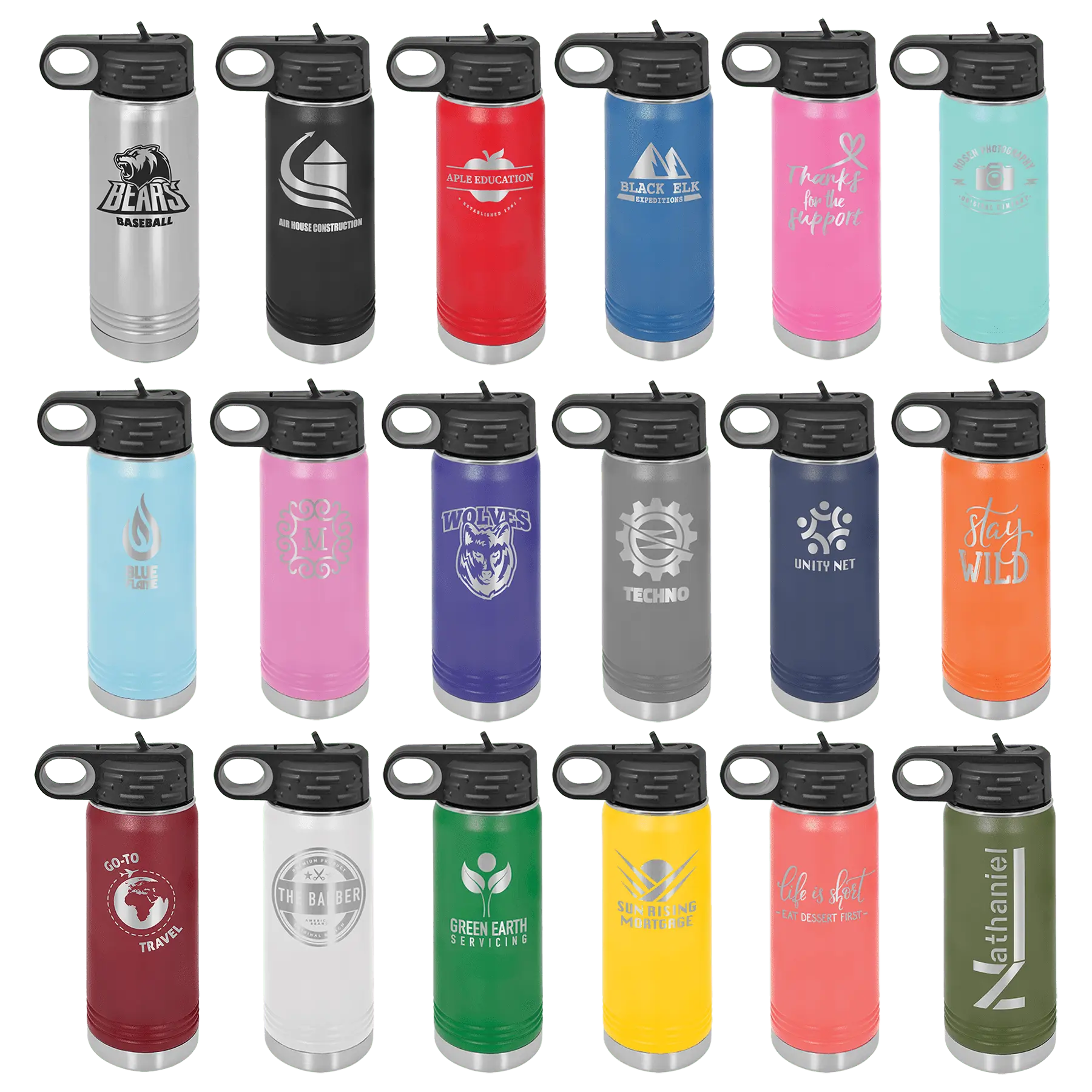 20 oz. Stainless Steel Bottle - Customized JDS