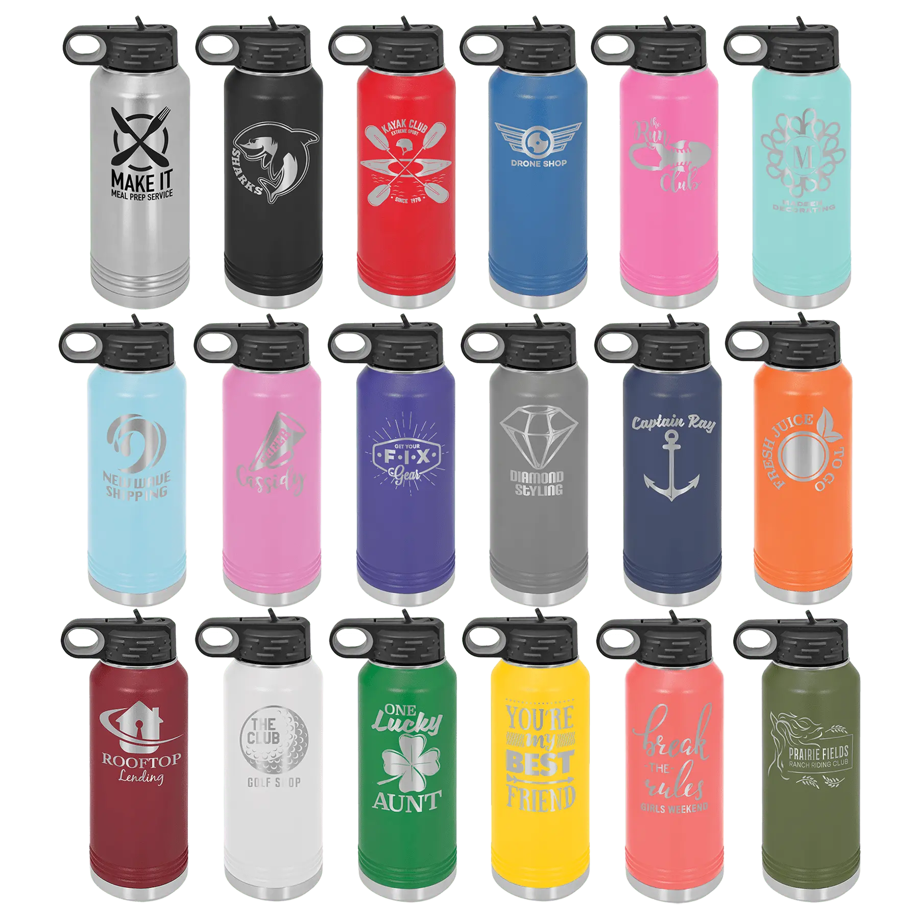32 oz. Stainless Steel Bottle - Customized JDS