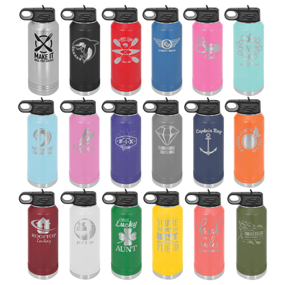32 oz. Stainless Steel Bottle - Customized JDS