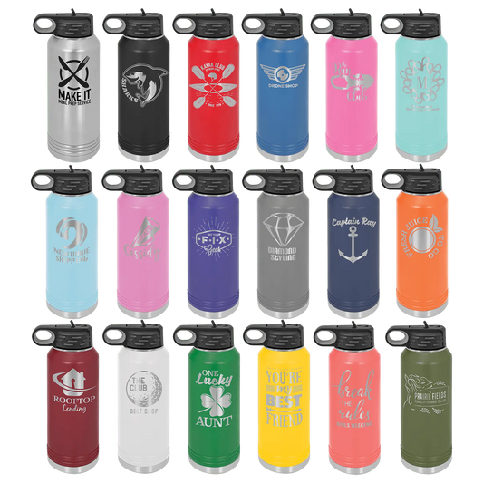 32 oz. Stainless Steel Bottle - Customized JDS