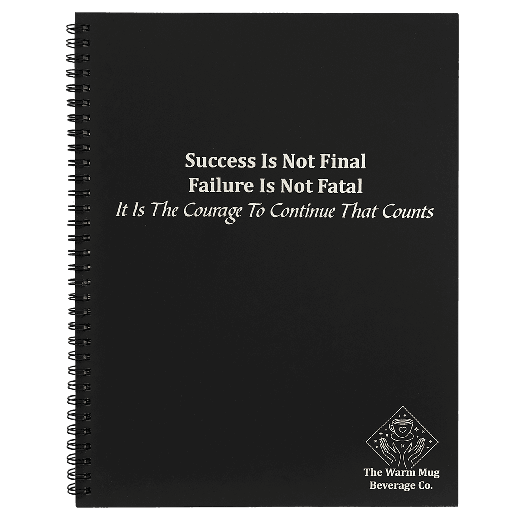 8 1/2" x 11" Lazerburst Spiral Notebook – Black – Lasers to Silver – Smalltown Connetchin