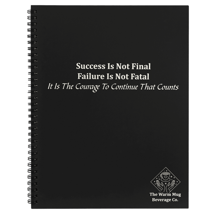 8 1/2" x 11" Lazerburst Spiral Notebook – Black – Lasers to Silver – Smalltown Connetchin