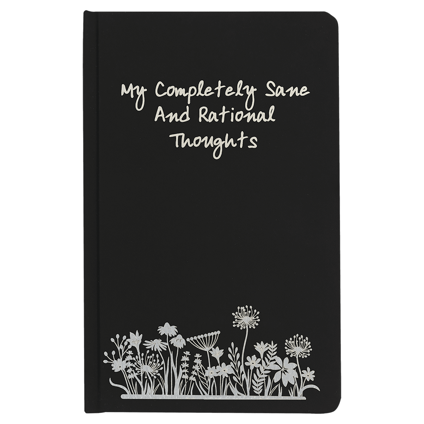 5 1/4" x 8 1/4" Lazerburst Journal – Black – Lasers to Silver – Smalltown Connetchin