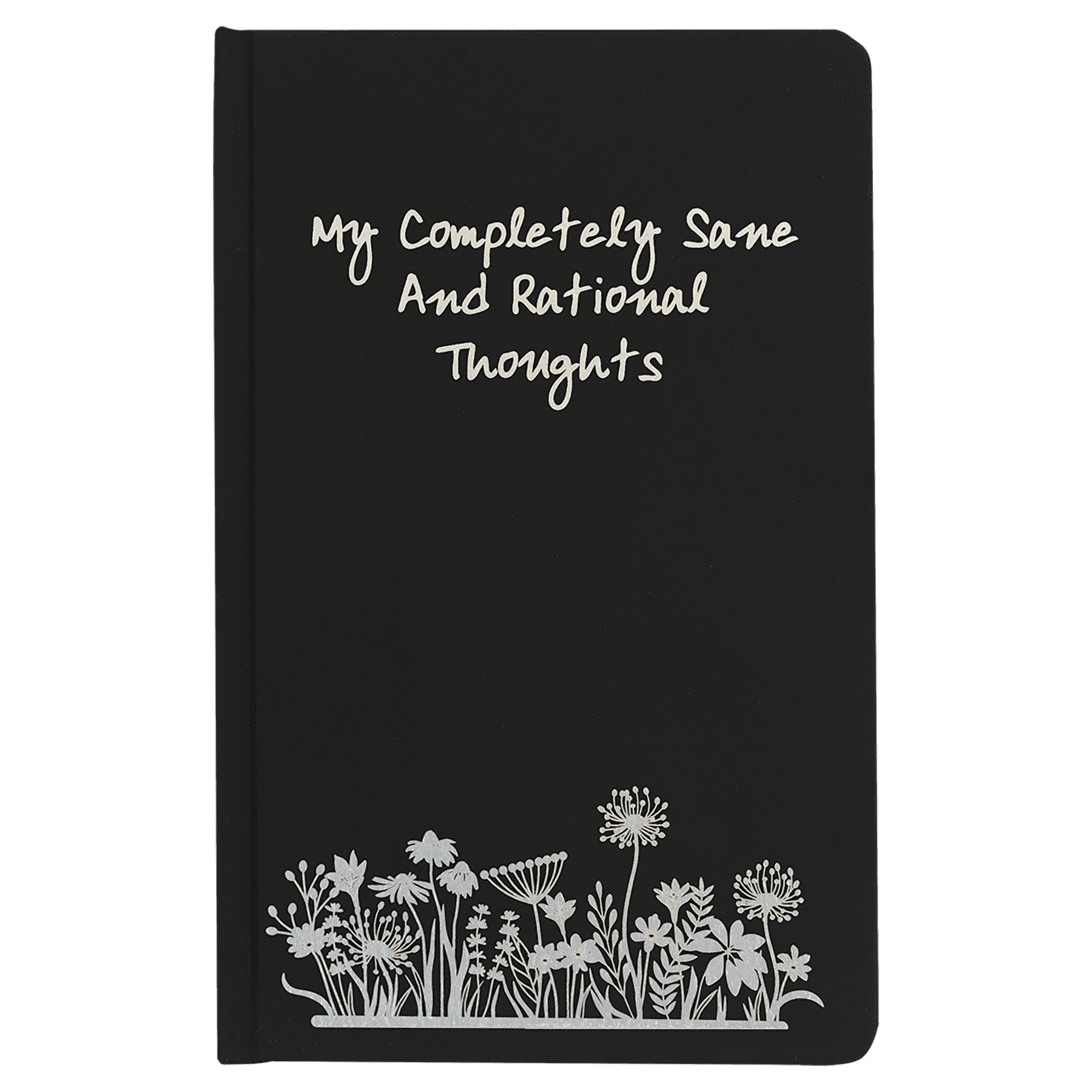 5 1/4" x 8 1/4" Lazerburst Journal – Black – Lasers to Silver – Smalltown Connetchin