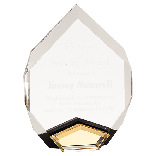 6" x 8" Gold Marquis Acrylic Award