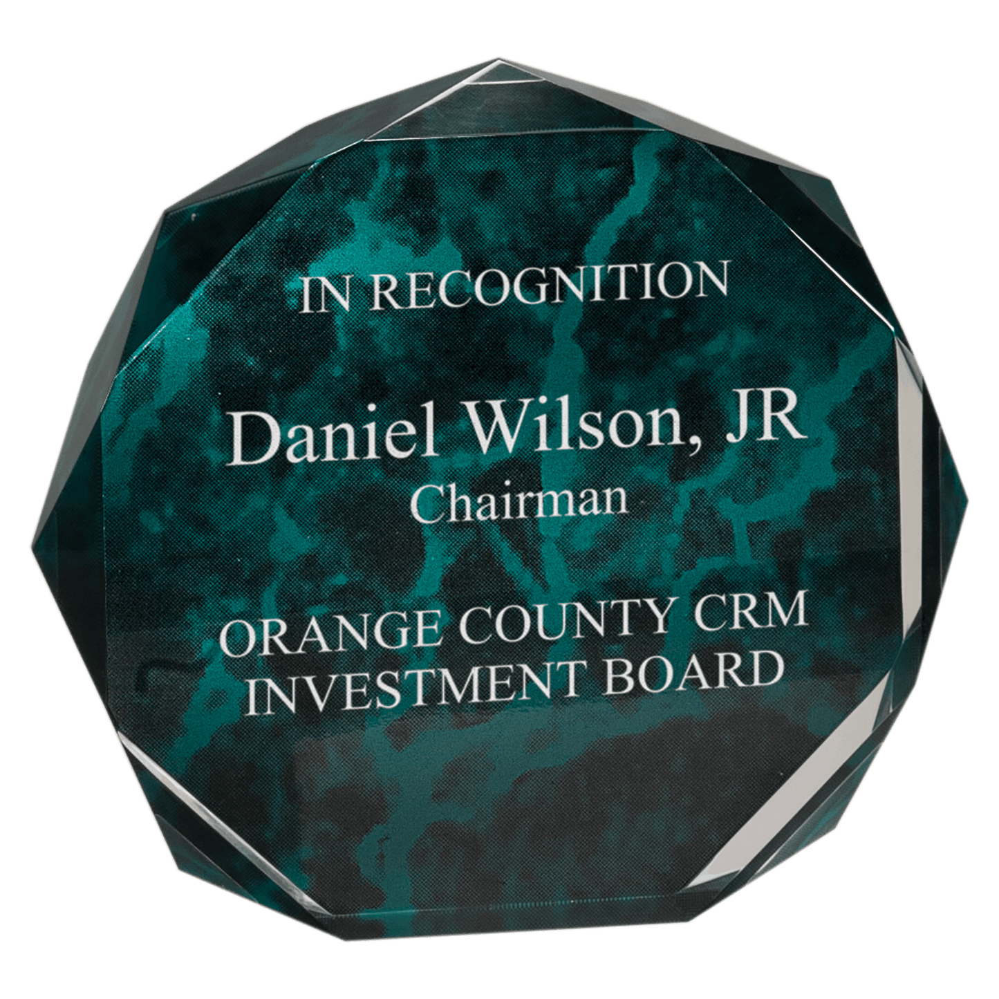 Octagon Acrylic Award