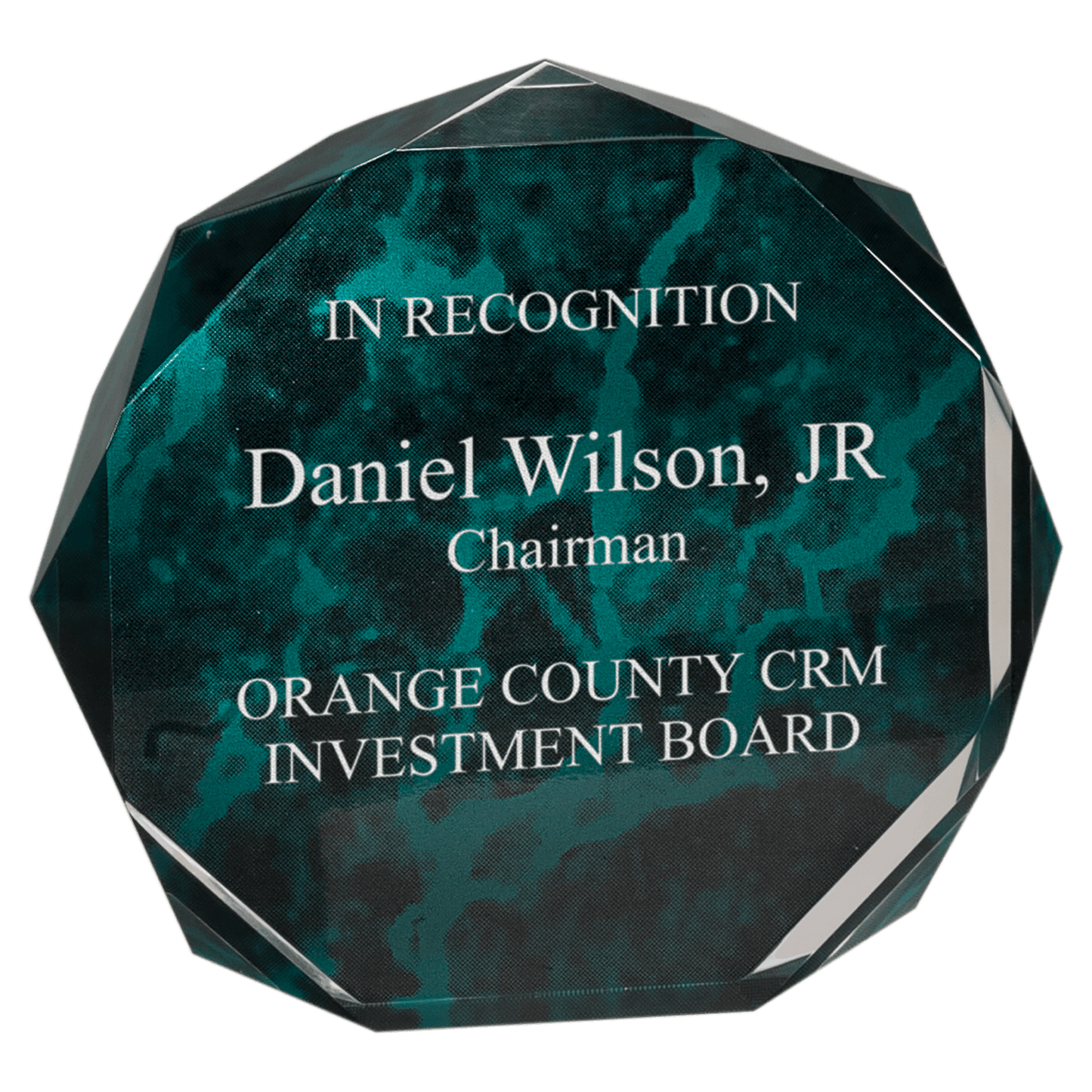 Octagon Acrylic Award