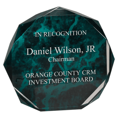 Octagon Acrylic Award