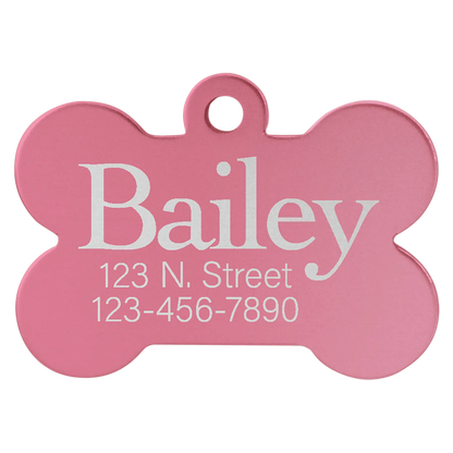 Custom Anodized Aluminum Pet Tag - Huge Variety JDS