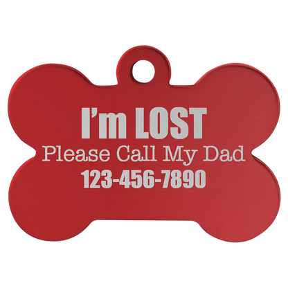 Custom Anodized Aluminum Pet Tag - Huge Variety JDS