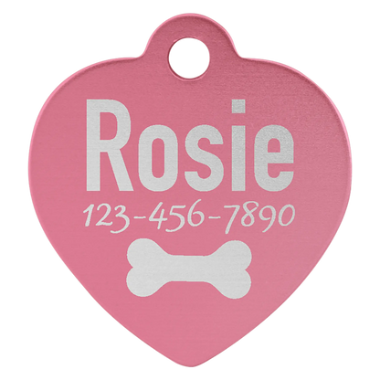 Custom Anodized Aluminum Pet Tag - Huge Variety JDS