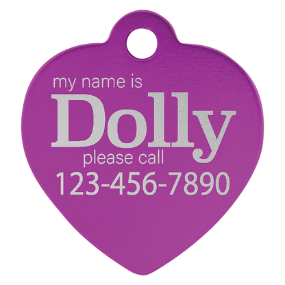 Custom Anodized Aluminum Pet Tag - Huge Variety JDS