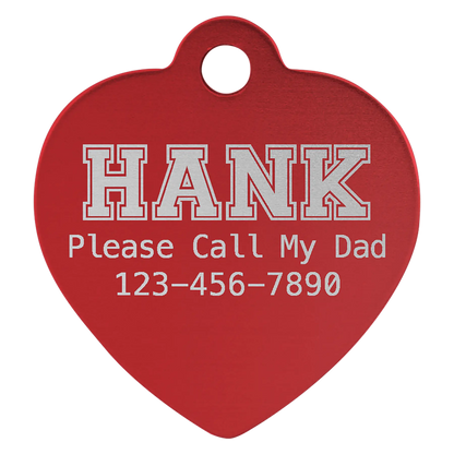 Custom Anodized Aluminum Pet Tag - Huge Variety JDS