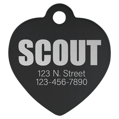 Custom Anodized Aluminum Pet Tag - Huge Variety JDS