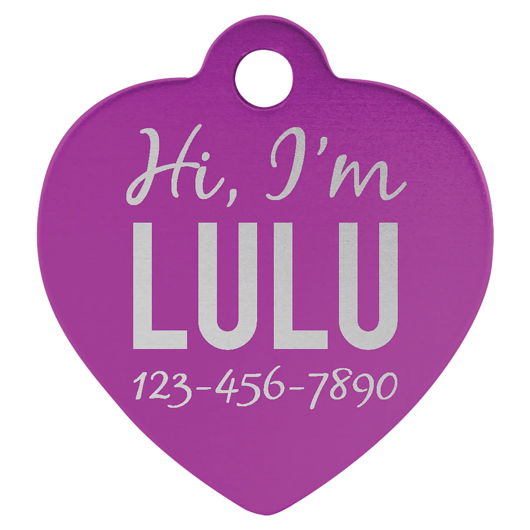 Custom Anodized Aluminum Pet Tag - Huge Variety JDS